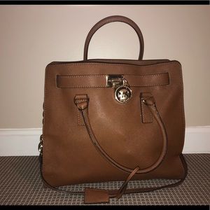 Michael Kors large leather accordion Tote